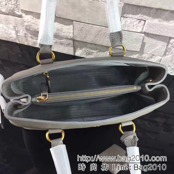 普拉達PRADA原單 秋冬最新款 1BA579-2原版荔枝紋 可手提肩背包 PHY1009
